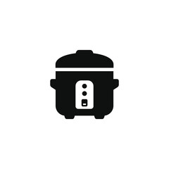 Rice cooker icon isolated on white background
