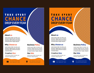 a bundle of templates of a4 flyer design, modern template,perfect for creative professional business flyer or poster design and easy editable layout .