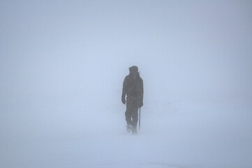 Podróż w śnieżycy, Tatry Zachodnie © Blaszko
