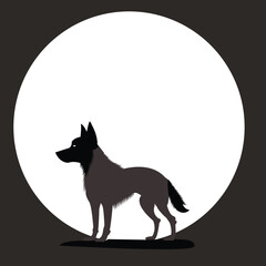 Dog, Pet Dog, Silhouette of a Pet Dog SVG, EPS, PNG, JPEG FILES