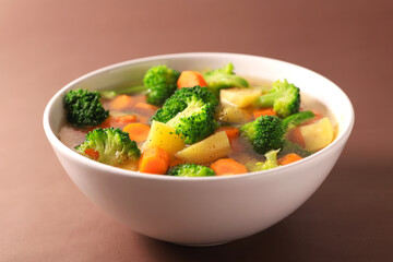bowl of vegetables and broth