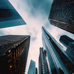 skyscrapers in the city
