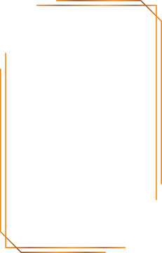 Fancy Gold Border Design Element Vector