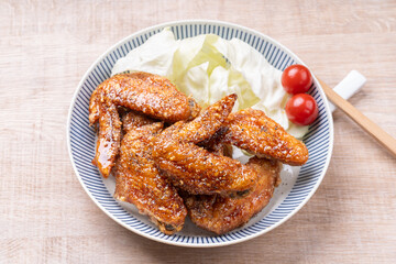 鶏手羽先の甘辛揚げ