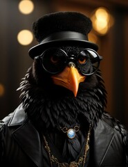 The Refined Charms of Our Trendy Crow - An Intellectual Fashion Odyssey