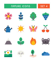 Set Of Nature And Environment Icons