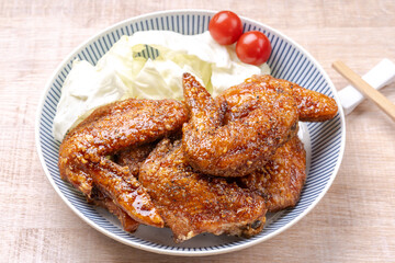 鶏手羽先の甘辛揚げ