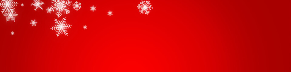 Fototapeta na wymiar White Snow Vector Transparent Panoramic