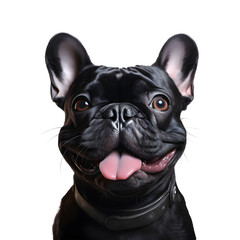 Black realistic frenchies bulldog 
