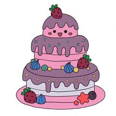 illustration of a cake