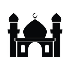 mosque icon design, illustration design