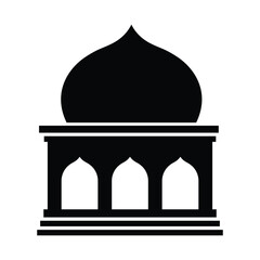 mosque icon design, illustration design