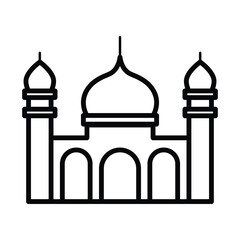 mosque icon design, illustration design