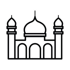 mosque icon design, illustration design