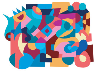 abstract mural background