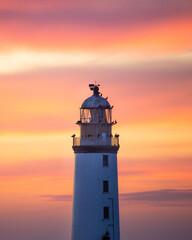 lighthouse at sunset