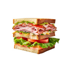 Grilled Sandwich and cream cheese on transparent background