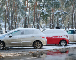 Car under the snow