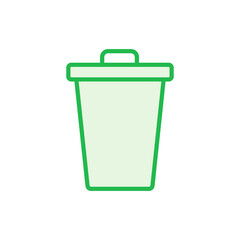 Trash icon set. trash can icon. delete icon vector. garbage