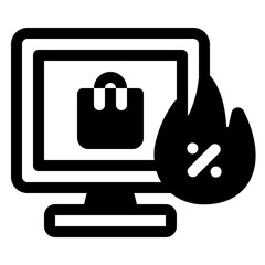 Ecommerce Glyph Icon