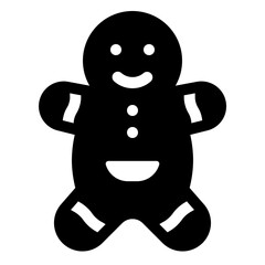 Gingerbread Glyph Icon