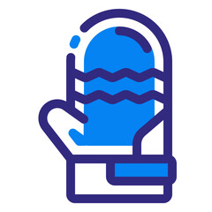 Winter Gloves Mixed Icon