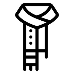 Scarf Line Icon