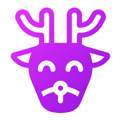 Deer Gradient Icon