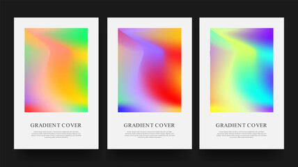 Obraz premium Mesh Gradient Abstract Design Cover Collection