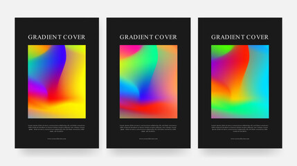 Modern Mesh Gradient Abstract Design Cover Collection