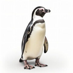 Magellan penguin isolated on white background