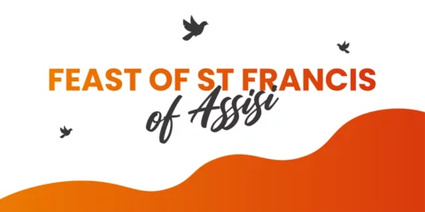Deurstickers Feast of St Francis of Assisi. Religion vector illustration design, Saint Francis of Assisi. © SR1996