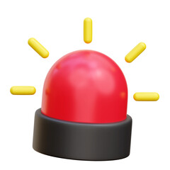 Ambulance siren 3d Icon Illustrations