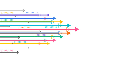 Abstract arrow direction. Technology background