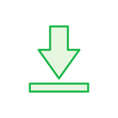 Download icon set. Download vector icon