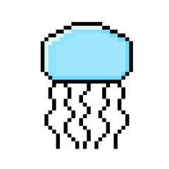 pixel jellyfish
