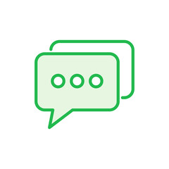 Chat icon set. speech bubble icon. comment icon vector. message. contact us