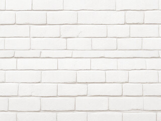 White brick wall texture background.
