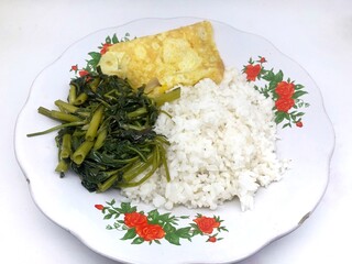 rice with vegetables and meat