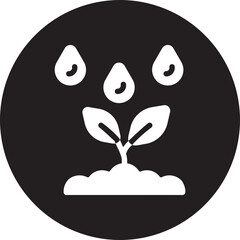 rain glyph icon