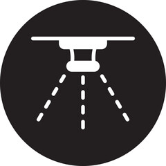 sprinkler glyph icon