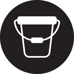 bucket glyph icon