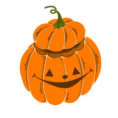 Halloween jack-o'-lantern smile face