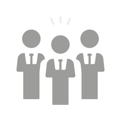 Vector flat illustration in grayscale. Avatar, user profile, person icon, profile picture. Suitable for social media profiles, icons, screensavers and as a template.