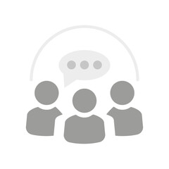 Vector flat illustration in grayscale. Avatar, user profile, person icon, profile picture. Suitable for social media profiles, icons, screensavers and as a template.