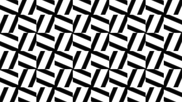 Monochromatic abstract ornament background animation 