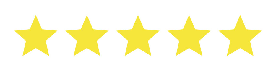 Obraz premium five stars icon set , 5 star icon , feedback rating icon , Customer feedback concept