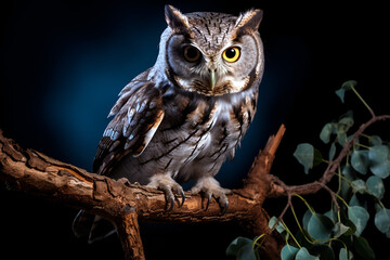 owl on branch