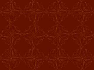 seamless pattern with red flowers