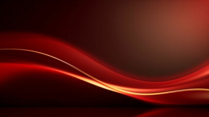 copy space red background with red and golden lines with glow effect
